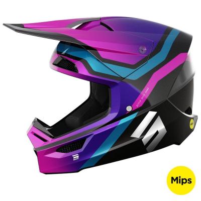 Casque shot race sky purple chrome 2 