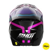 Casque shot race sky purple chrome 3 