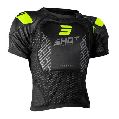 Gilet shot trooper noir jaune fluo