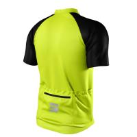 Maillot manches courtes shot unlimited zip jaune 1 